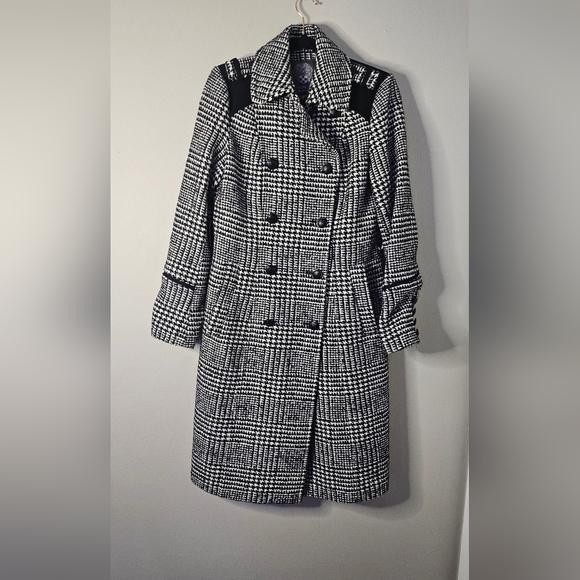 Vince Camuto Plaid Wool Coat